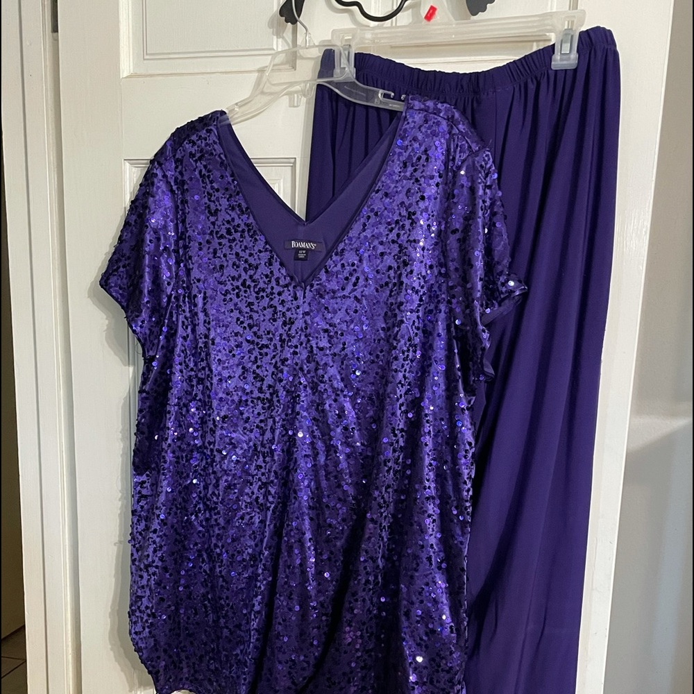 Romans sequin pant suit
